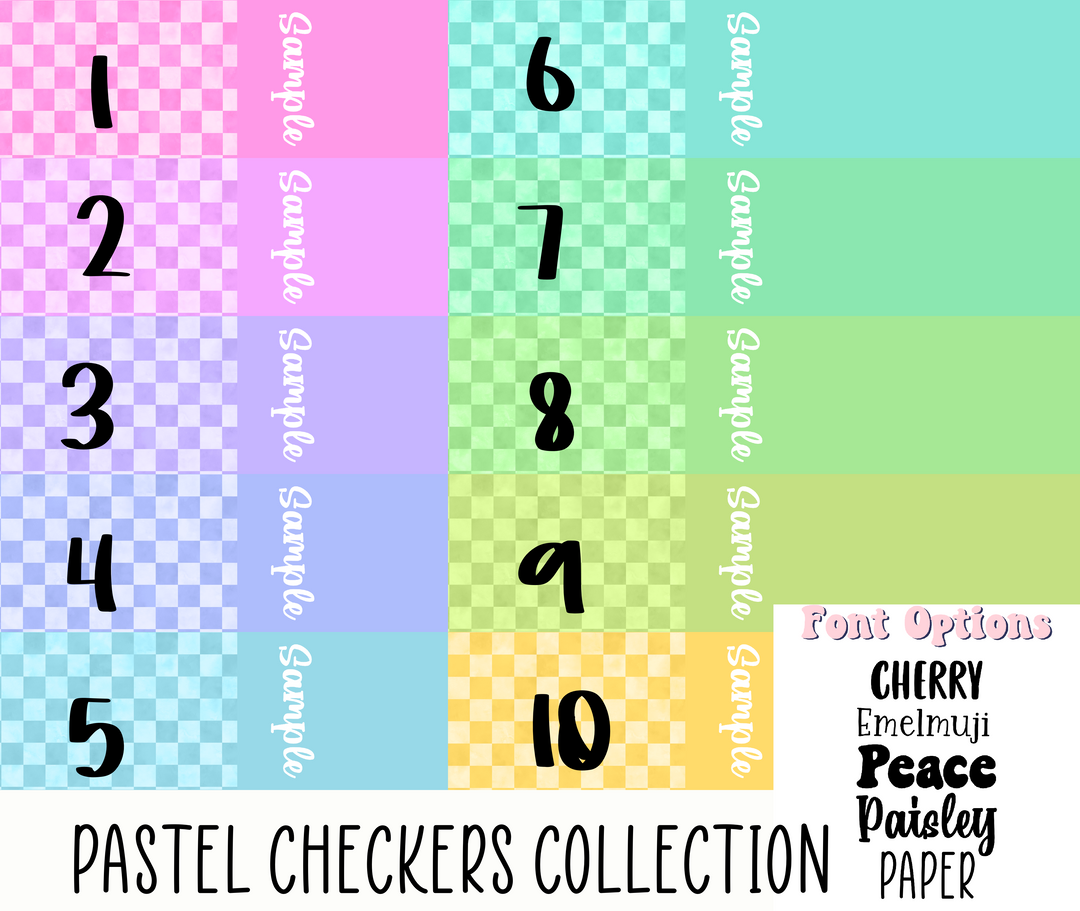 2 Tone Pastel Checkers