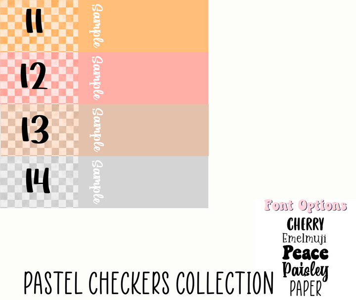 2 Tone Pastel Checkers