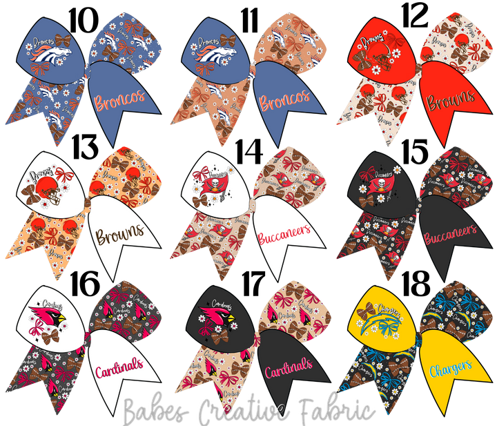 Sailor Floral Bow Football Team Bundle