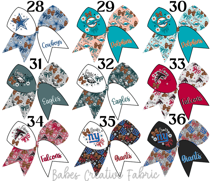Sailor Floral Bow Football Team Bundle