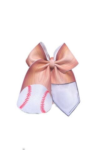 Personalized Sailor Baseball Home plate Bat Bow