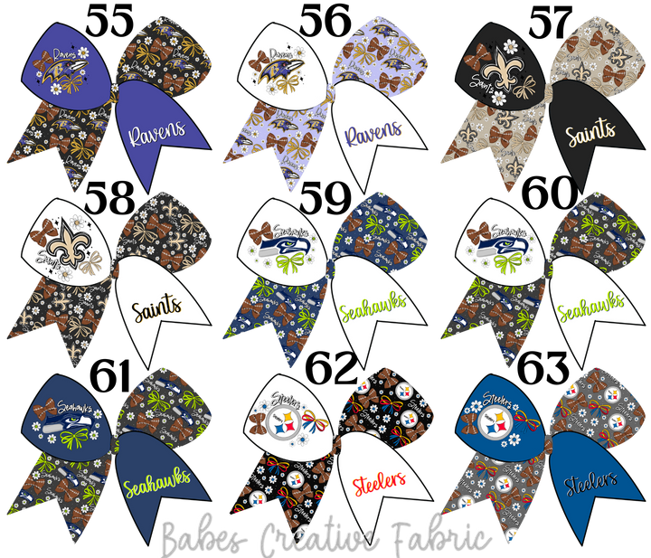 Sailor Floral Bow Football Team Bundle