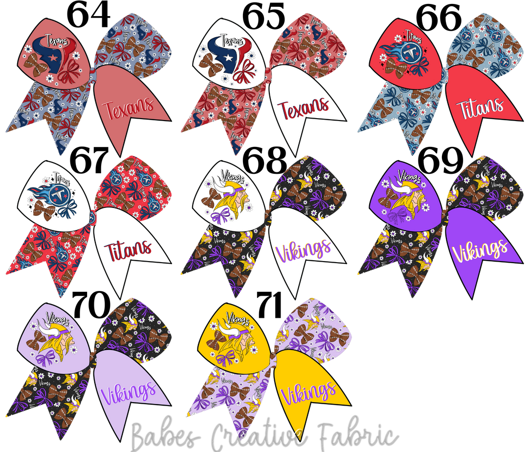 Sailor Floral Bow Football Team Bundle