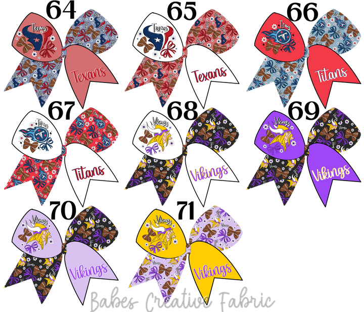 Sailor Floral Bow Football Team Bundle