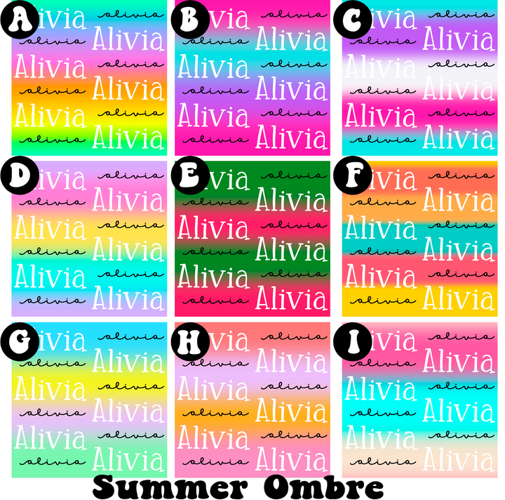 Summer Ombre Name Files (OMBNF02)