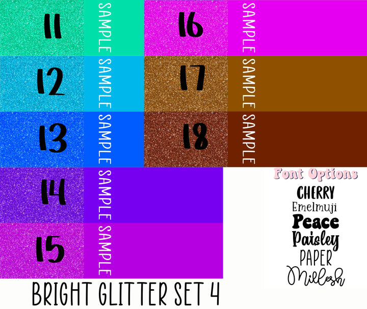 Bright Glitter Set 4