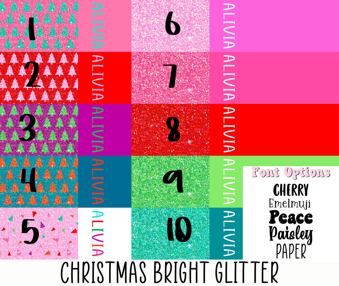 Christmas Bright Glitter 2 Tone
