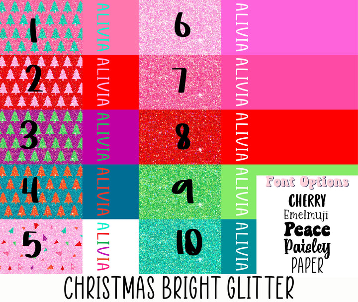 Christmas Bright Glitter 2 Tone