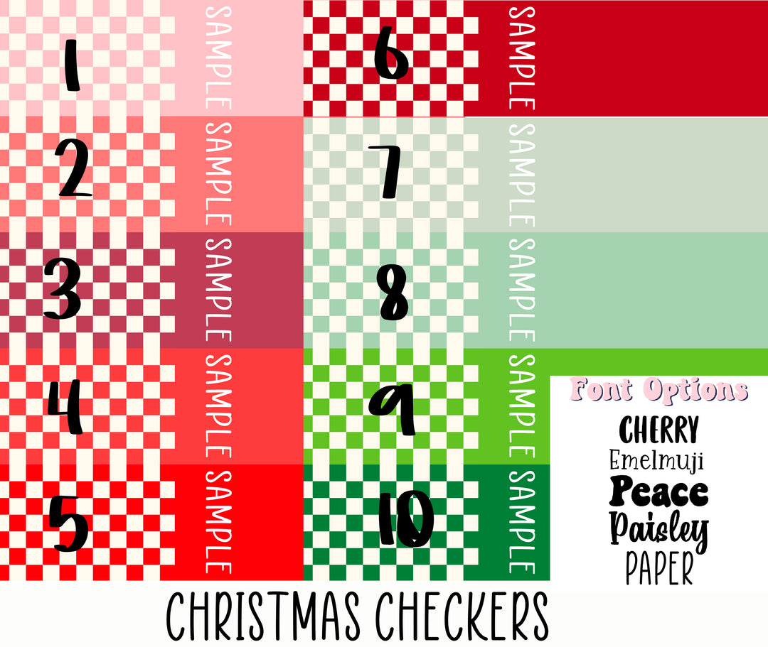 Christmas Checkers