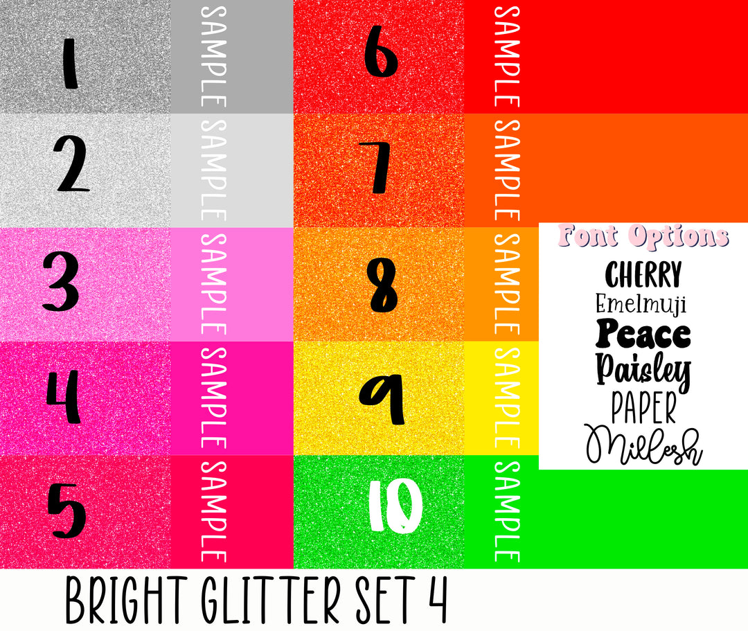 Bright Glitter Set 4