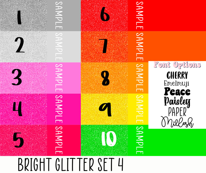 Bright Glitter Set 4