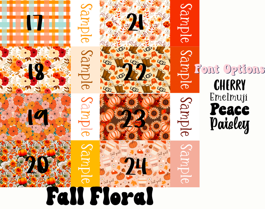 2 Tone Fall Floral