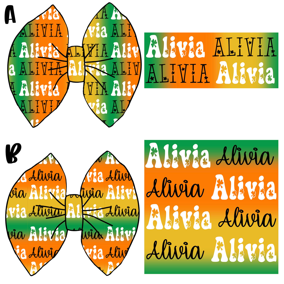 Ombré St. Patrick’s Day Name Files