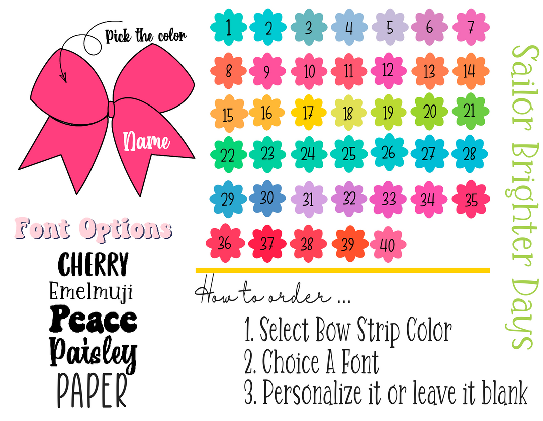 Brighter Days Solid Cheer Sailor Strips