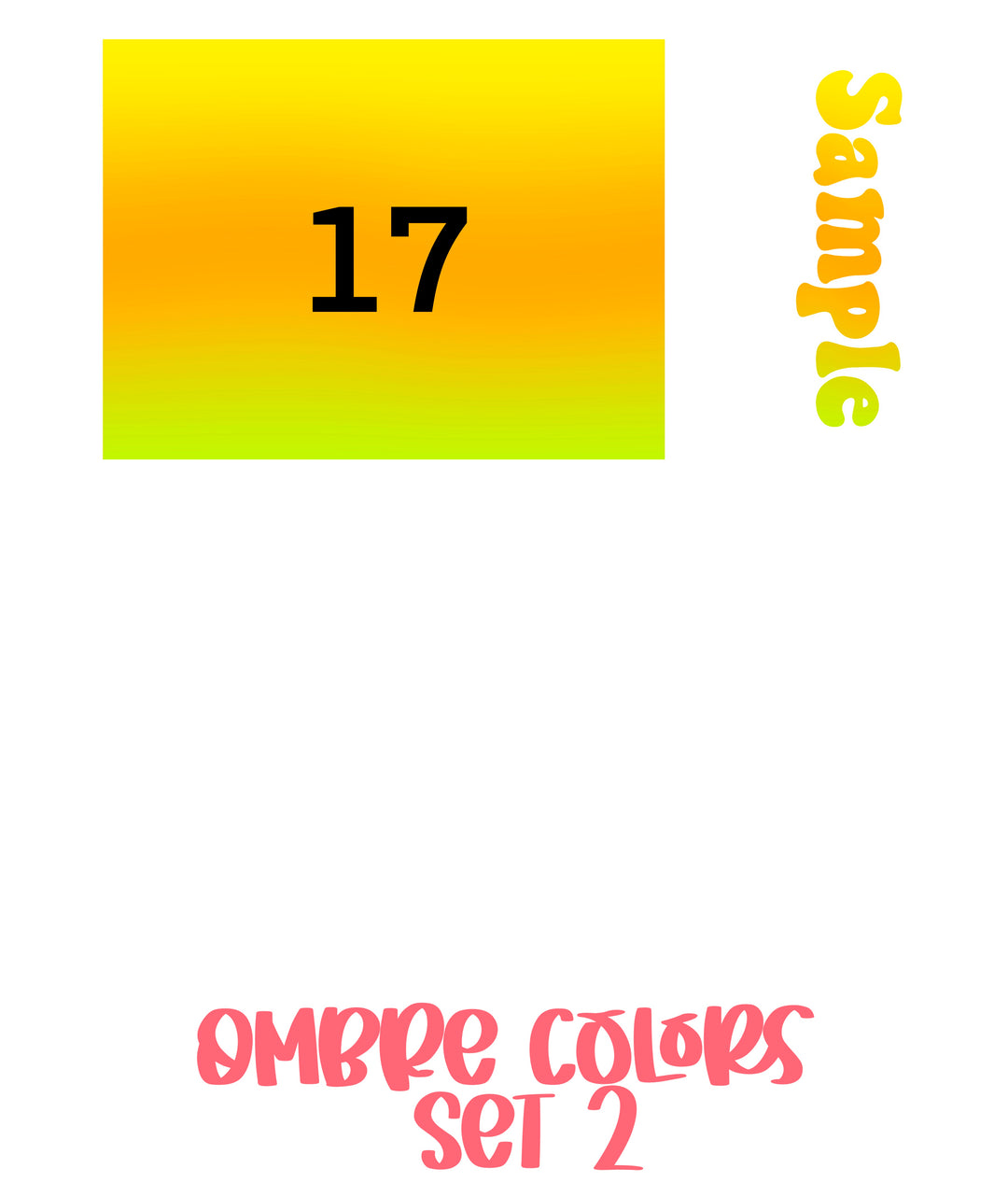 2 tone Ombre Colors Set 2