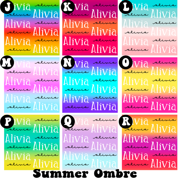 Summer Ombre Name Files (OMBNF02)