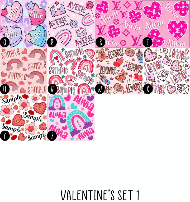 Valentine's Name Files Set 1