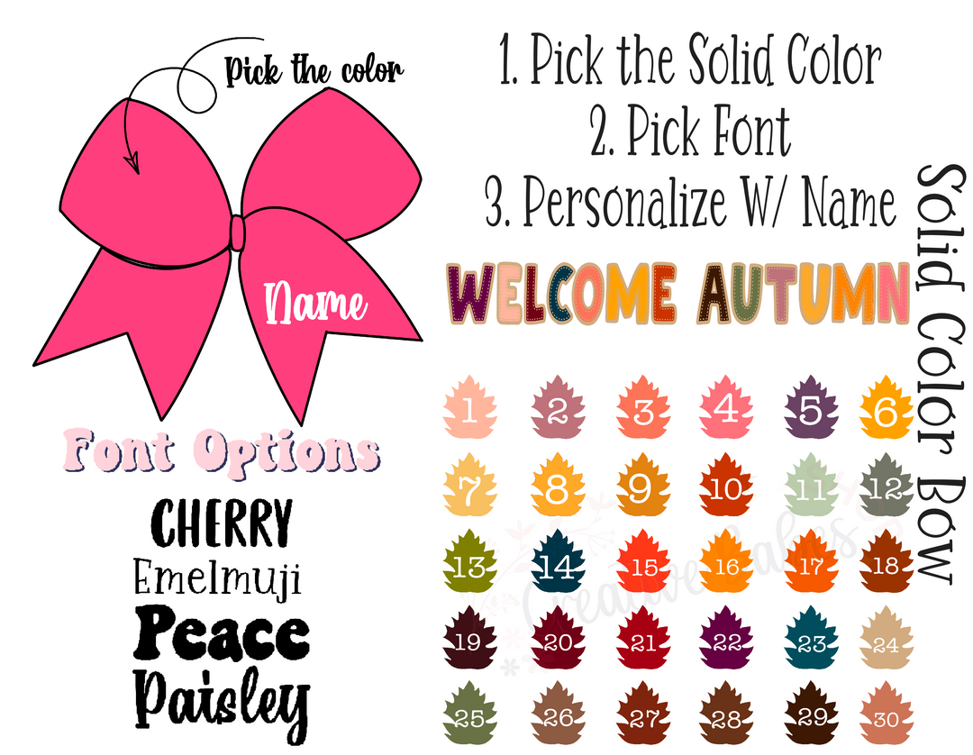 Welcome Autumn Solid Cheer Sailor Strips